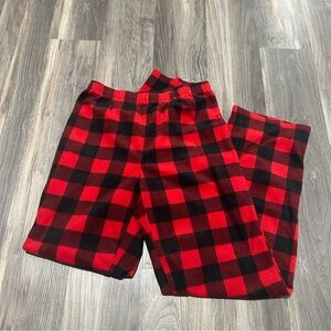 Target black & red plaid pajamas pants